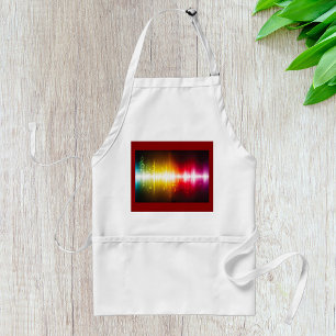 Delantal Espectro de Música Onda de Sonido Visualizador de