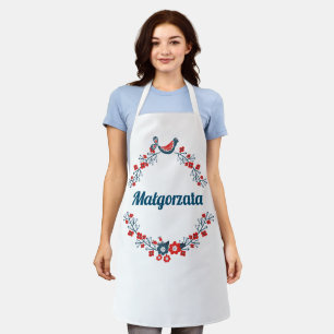 Delantal Espectro personalizado con guirnalda folklórica 