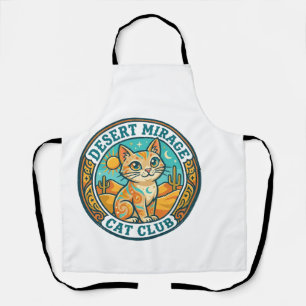 Delantal Espejismo del desierto Gato Idea de regalo para ma