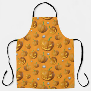 Delantal Espeluznante Apron del patrón de calabaza Jack O'L