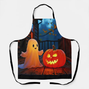 Delantal Espeluznante diseño de brillo de Halloween