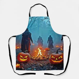 Delantal Espeluznante diseño ritual de Halloween
