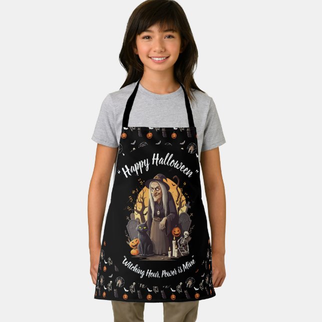 Delantal Espeluznante Halloween Apron - negro- 🎃 👻 (in situ)