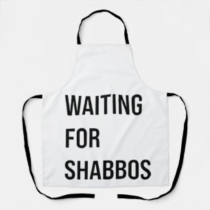 Delantal Esperando a Shabbos Hanukkah Jewish Funny