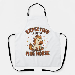 Delantal Esperando un pequeño caballo de fuego camiseta vin