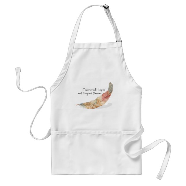 Delantal Esperanzas de Feathered enredan sueños Boho Apron (Frente)