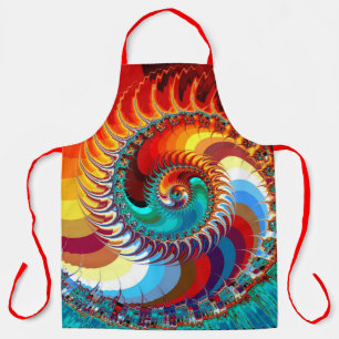 Delantal Espiral de dragón colorido