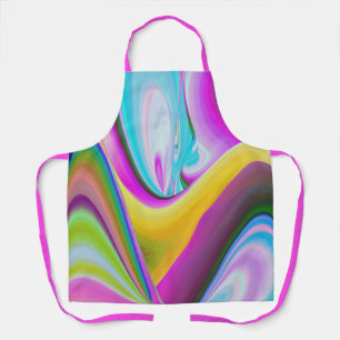 Delantal Espíritu de brisa de verano, abstracto trompeta 3D
