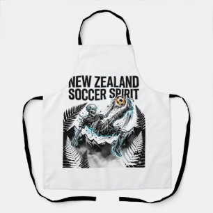 Delantal Espíritu Fútbol Nueva Zelanda Esqueleto Delantero