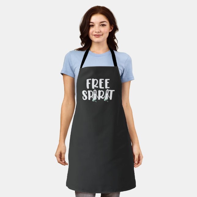 Delantal Espíritu Libre Halloween Fantasma Apron (Gastado)