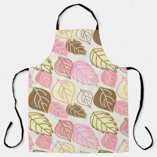 Delantal Esplendor Otoño: Patrón de hojas sin foco