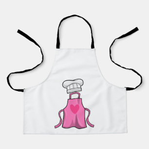 Delantal Esponja de cocina y gorra de cocina con corazón