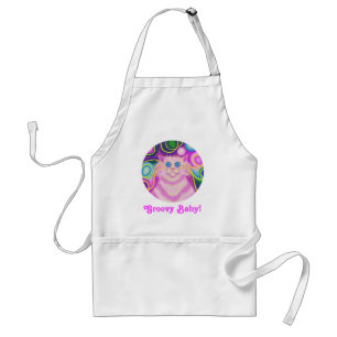 Delantal Esponja rosa-delgada "Groovy Baby"