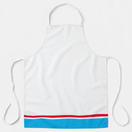 Delantal Esporádico Brillante Cielo Rojo Tiras De Carreras 