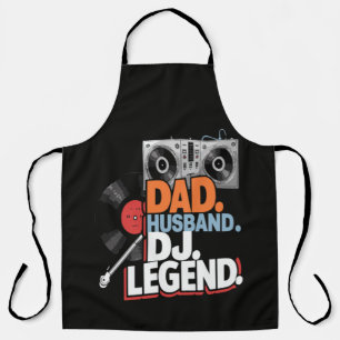Delantal Esposo Papá DJ Leyenda