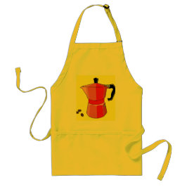 Delantal Espresso rojo arcoiris