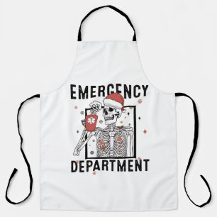 Delantal Esqueleto de enfermería del departamento de emerge