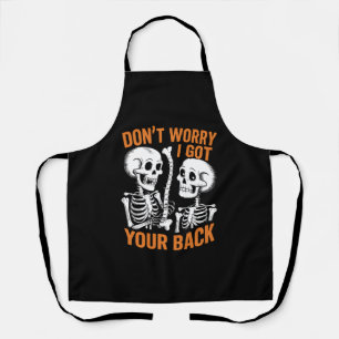 Delantal Esqueleto no te preocupes tengo tu espalda Hallowe