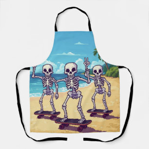Delantal Esqueletos Geniales en el Diseño de la Playa
