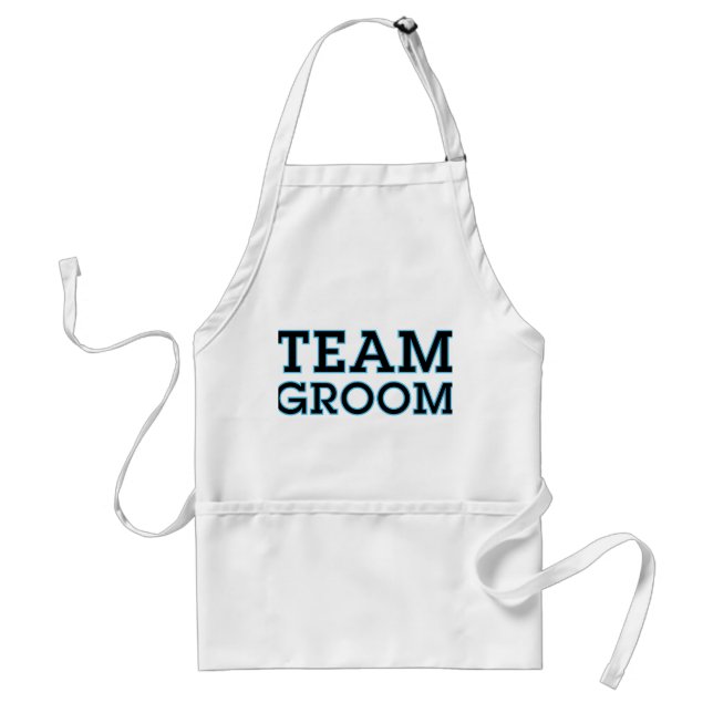 Delantal Esquema azul de Team Groom (Frente)