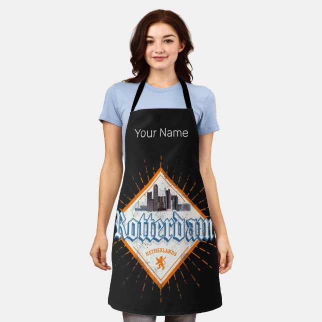 Delantal Esquina holandesa de la línea aérea de Rotterdam (Gastado)