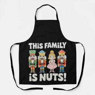 Delantal Esta Familia Está Loca Navidad Cascanueces Xmas