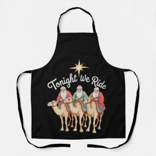 Delantal Esta Noche Cabalgamos Navidad 3 Reyes Magos Cristi