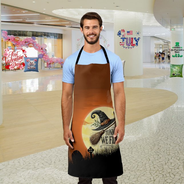 Delantal Esta Noche Volamos A Halloween (Subido por el creador)