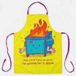 Delantal Esta Pequeña Luz: Apron De Fuego De Dumpster