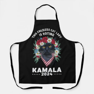 Delantal Esta Señora Gata Sin Hijos Está Votando Kamala