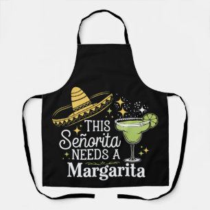 Delantal Esta Señorita Necesita Una Margarita Cinco De Mayo