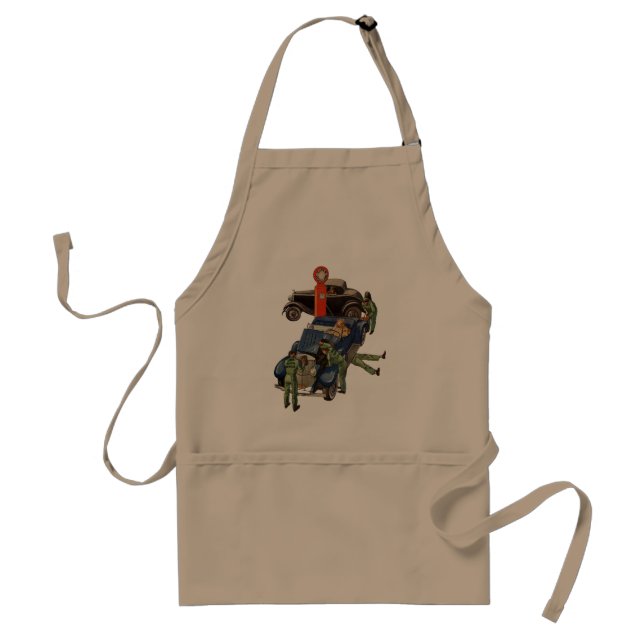 Delantal Estación de servicio de servicio completo de Joe,  (Frente)