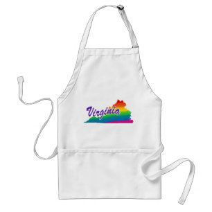 Delantal Estado Arcoiris De Virginia