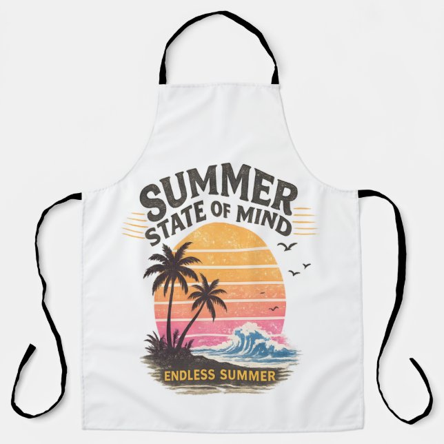 Delantal Estado de ánimo de verano vintage (Anverso)