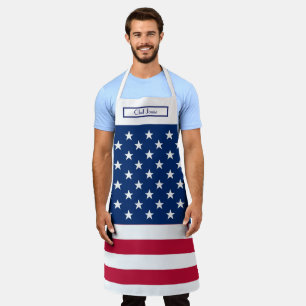 Delantal Estados Unidos Bandera de EE. UU.