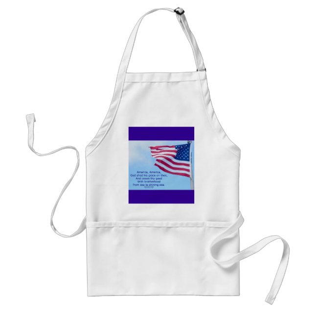 Delantal Estados Unidos, el hermoso Apron (Frente)