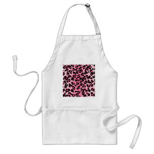 Delantal Estampa de Guepardo Rosa RAB Rockabilly