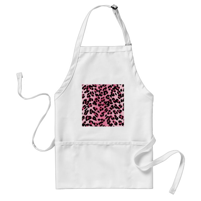 Delantal Estampa de Guepardo Rosa RAB Rockabilly (Frente)