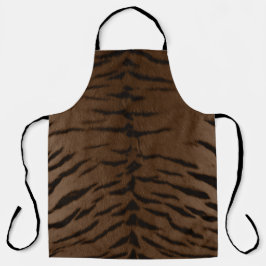 Delantal Estampa de piel de tigre de la tierra
