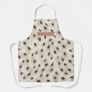 Delantal Estampado de Animal Leopardo Neutral Chic Personal