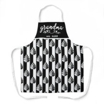 Estampado de damasco vintage en rayas blancas y ne