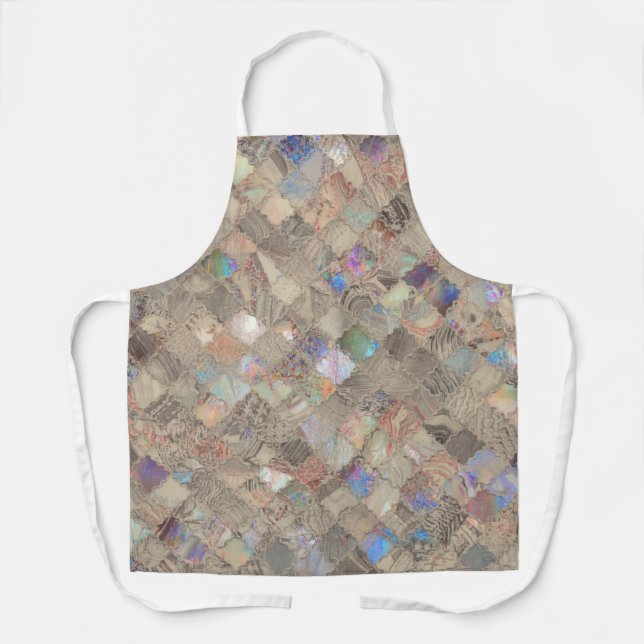 Delantal Estampado de sirena beige (Anverso)