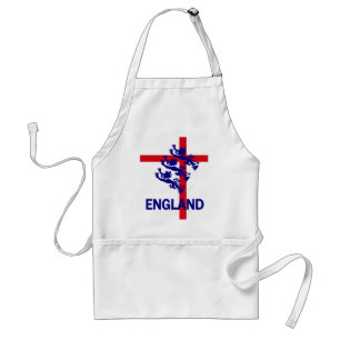 Delantal Estándar de Inglaterra y cruz reales de San Jorge