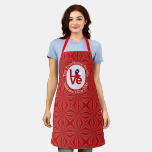 Delantal Estandarte Personalizado AMOR Chile Rojo 