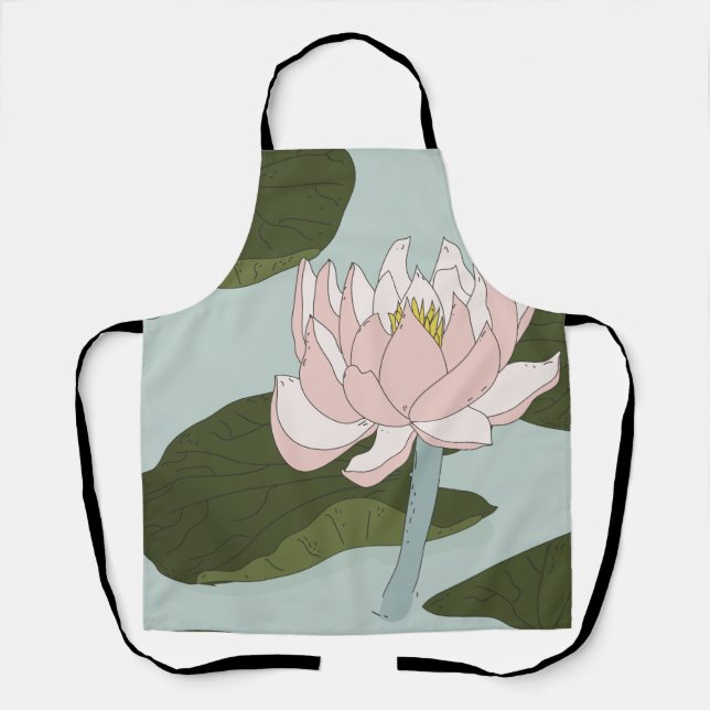 Delantal Estanque de lirio de China (Anverso)