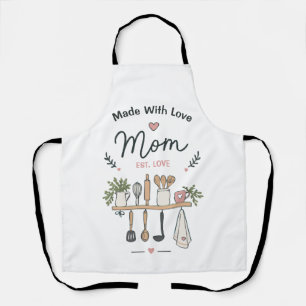 Delantal Estante de cocina boho Hecho con amor mamá