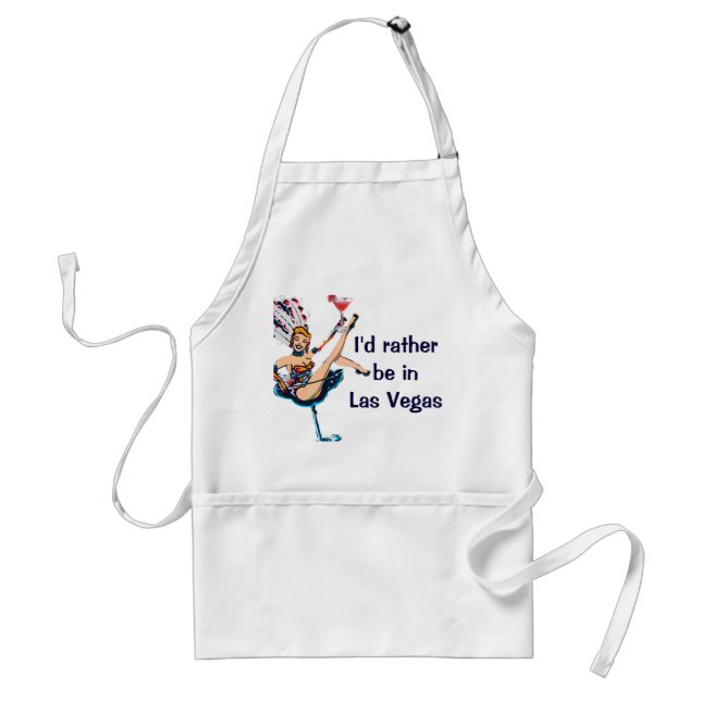 Delantal Estaría bastante en diseño del cóctel de Las Vegas (Frente)
