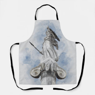 Delantal Estatua clásica griega Athena Apron - Mitológico
