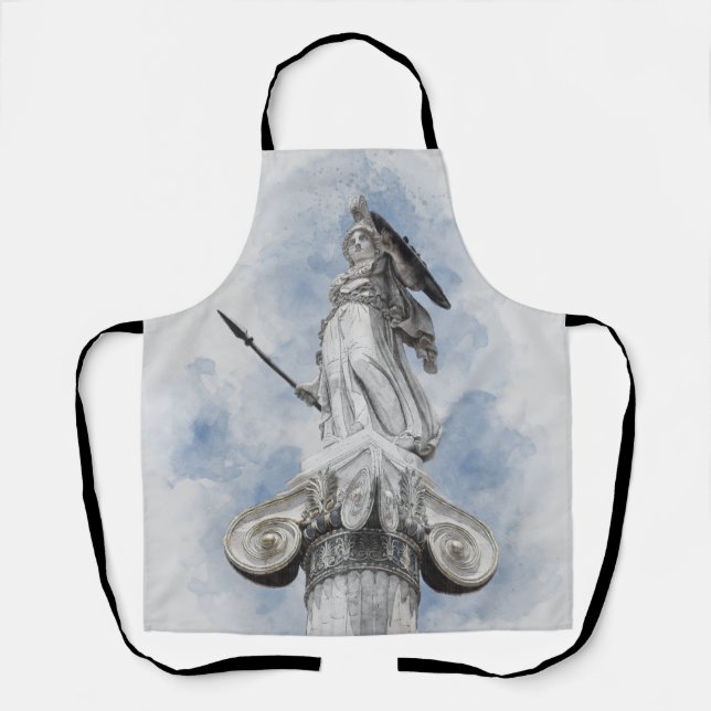 Delantal Estatua clásica griega Athena Apron - Mitológico (Anverso)