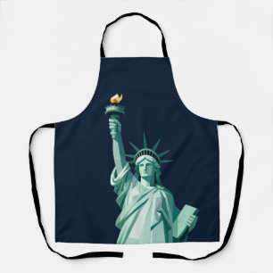 Delantal Estatua de la Libertad Apron de Arte Moderno